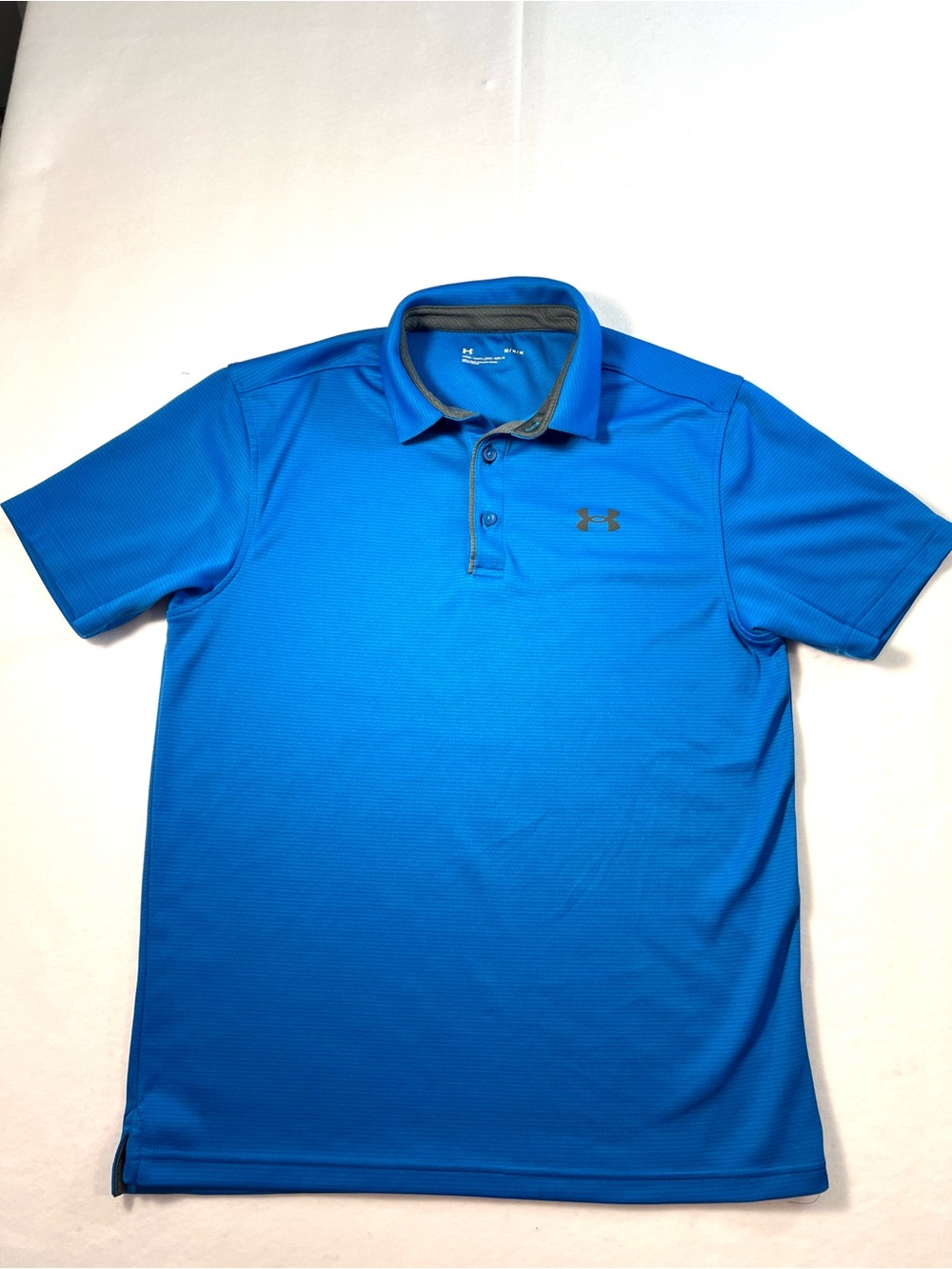 Under Armour Men’s Loose Fit Performance Polo Golf Shirt Royal Blue/Gray Medium